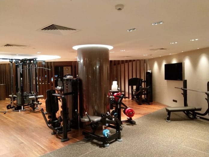 ritz carlton singapore View from the back of the gym
