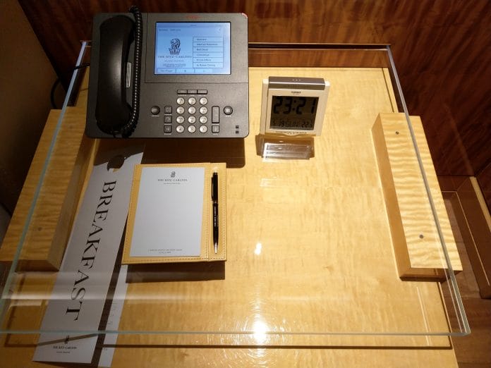 Hotel Phone and Digital Alarm Clock