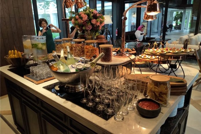 Happy Hour spread at The Barracks Hotel