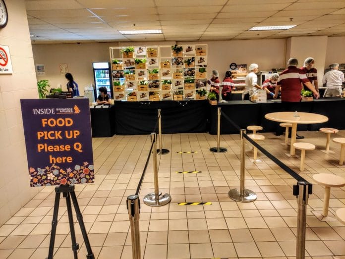 Inside SIA cafeteria