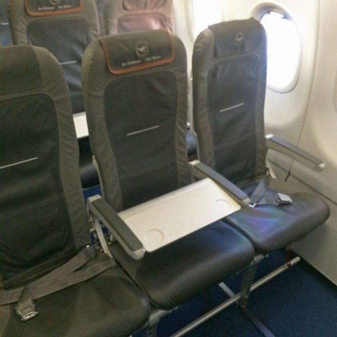 intra-europe business class on Lufthansa (courtesy of thepointsguy)