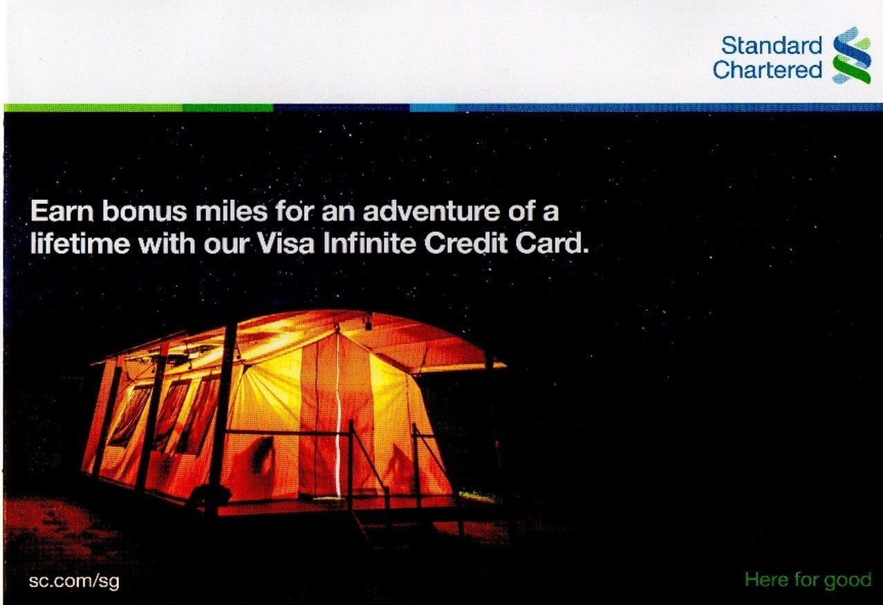 What do you make of the new Standard Chartered Visa Infinite sign up offer? The MileLion