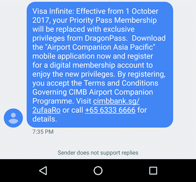 Cimb Visa Infinite Replaces Priority Pass With Dragonpass The Milelion
