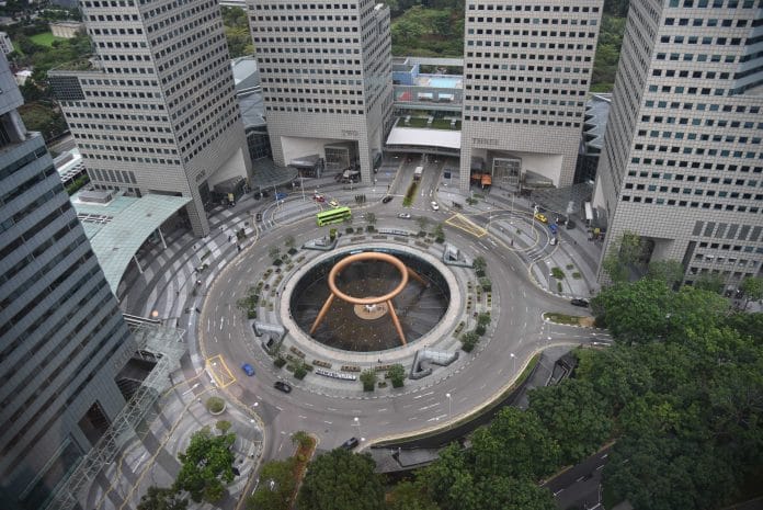 Fountain of Wealth viewed from Level 31