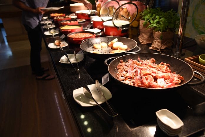 Hot buffet items (Western selection)