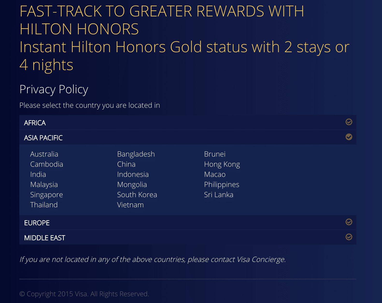 Reminder Get Hilton Honors Gold with Visa Signature/Infinite The
