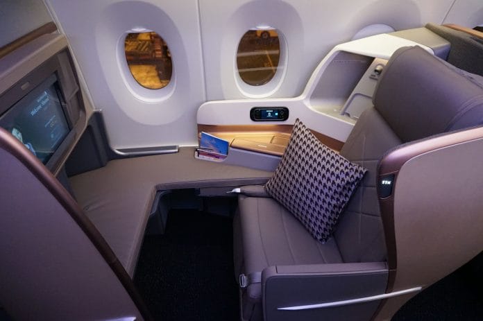 Singapore Airlines A350-900 Business Class