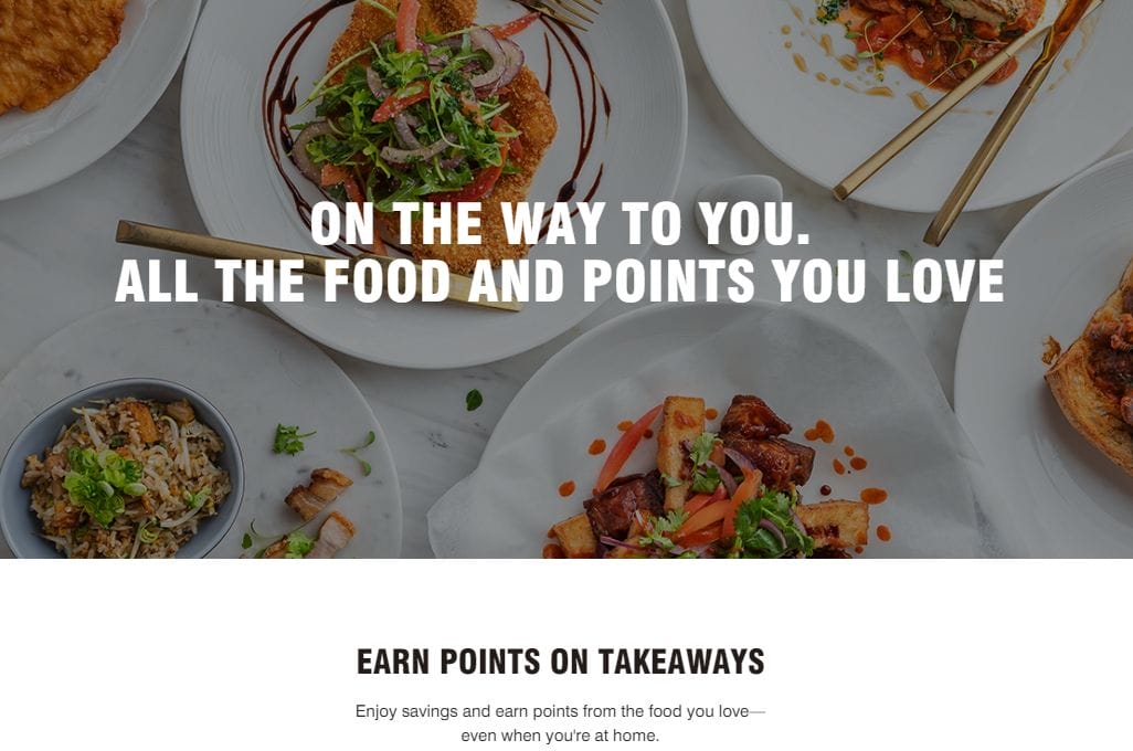 Earn Marriott Bonvoy points on hotel restaurant takeaways, plus up to