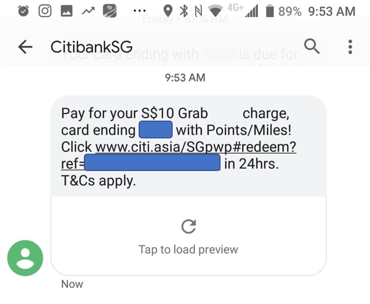 Citibank Has Been Pushing Its Pay With Points Feature Here S 3 Reasons To Avoid It The Milelion