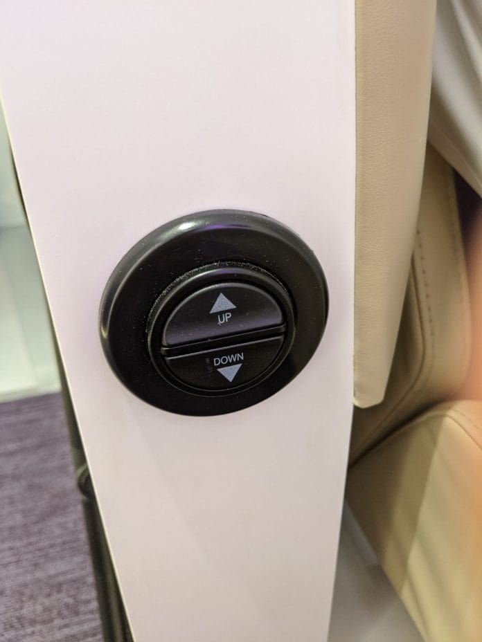 YOTELAir Changi Premium Queen Room- Bed adjustment button