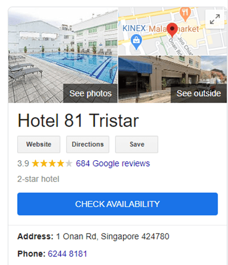 hotel 81 tristar address
