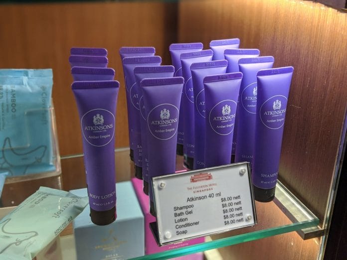 Atkinsons toiletries for sale at gift shop