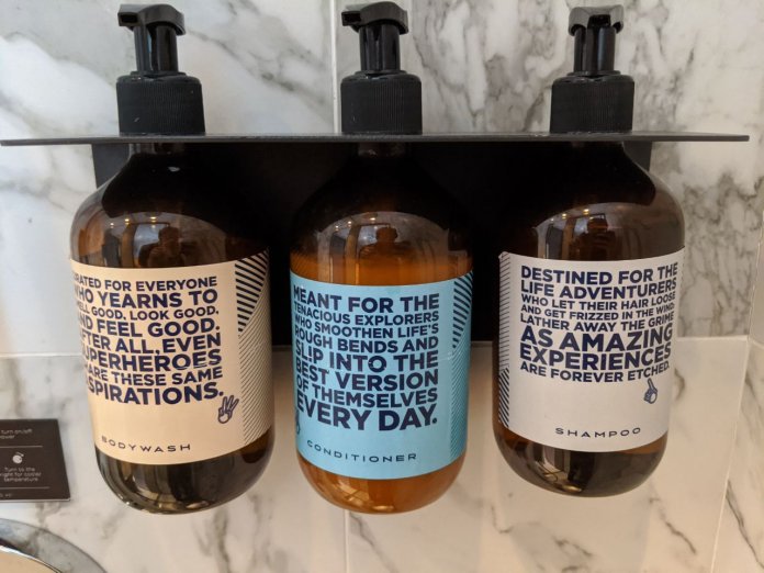 Hotel Soloha bathroom amenities