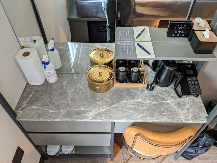 Hotel Soloha- Vanity area table space