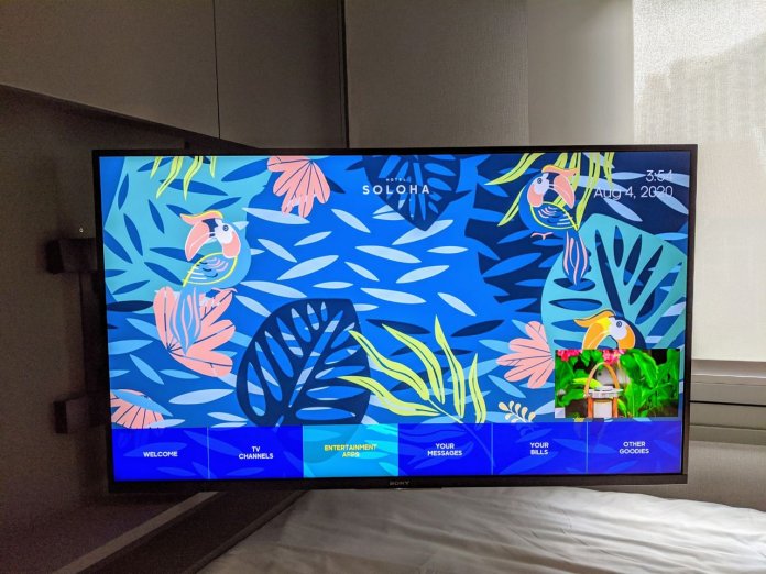 Hotel Soloha flatscreen TV