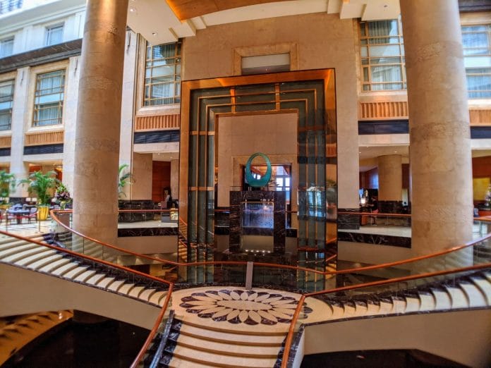 Fullerton Hotel lobby