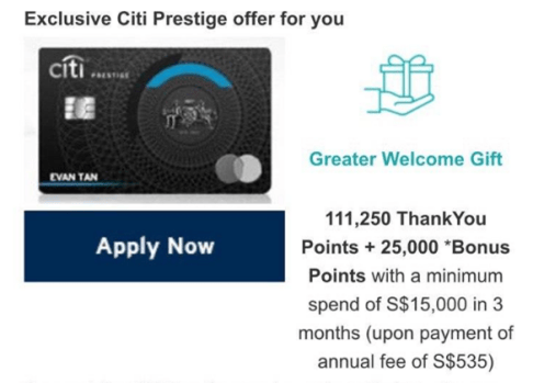 citi prestige sign up bonus