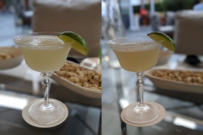 Happy hour drinks at Raffles Courtyard
