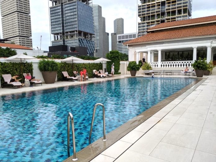 Raffles Hotel pool