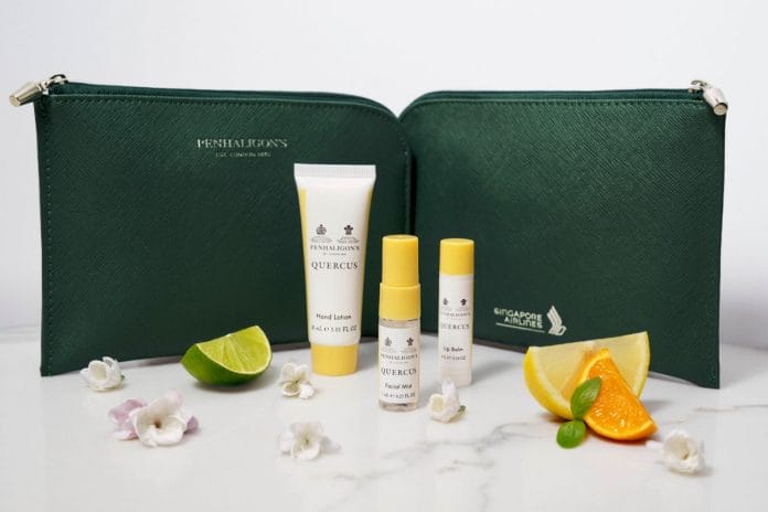 Singapore Airlines Business Class amenities kit