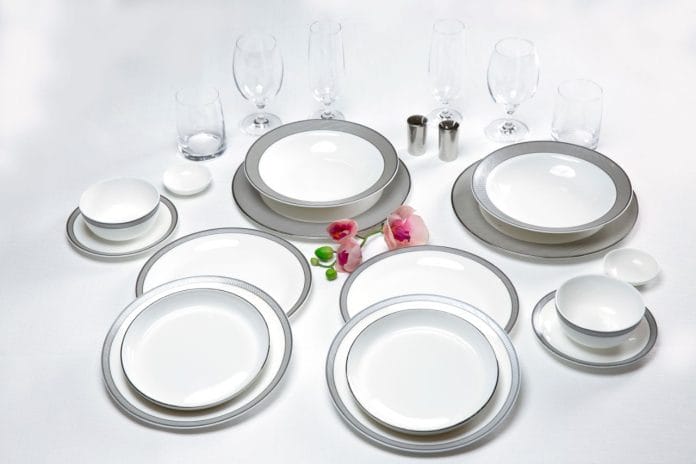 Singapore Airlines First Class dining ware