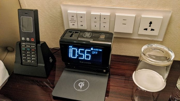 Bedside wireless charging and controls