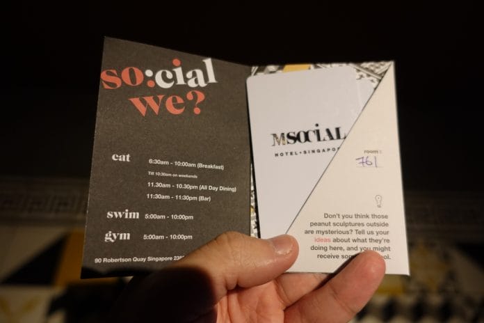 M Social Singapore Keycards