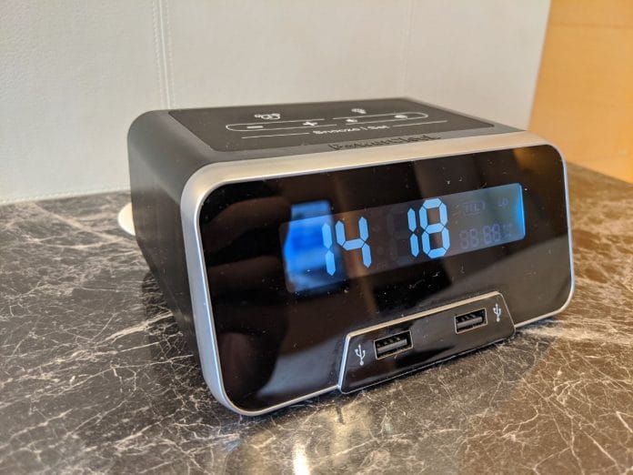 Hilton Singapore Premium Room bedside alarm clock