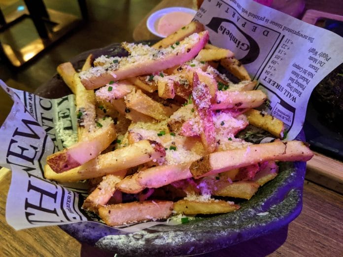 Opus Bar & Grill Over-the-top fries
