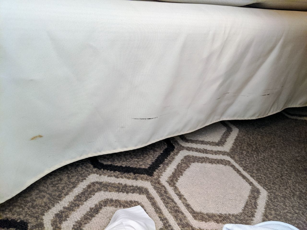 Hilton Premium Room bed skirting