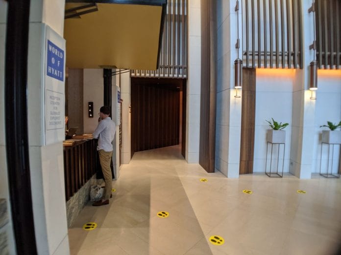 Andaz Singapore check-in area