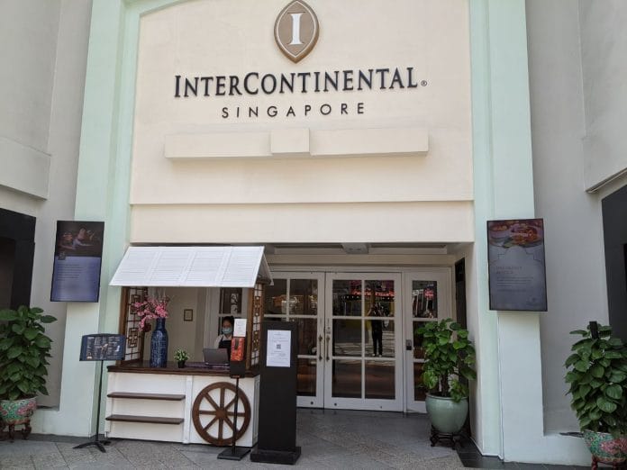 InterContinental Hotel entrance from Bugis Junction