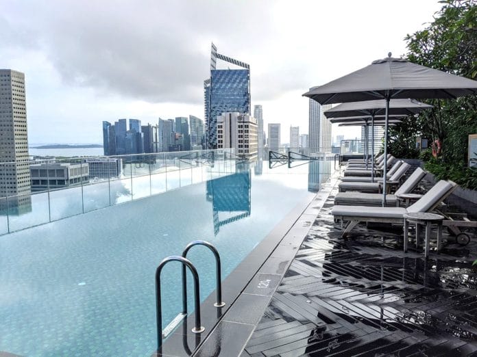 Andaz Singapore swimming pool
