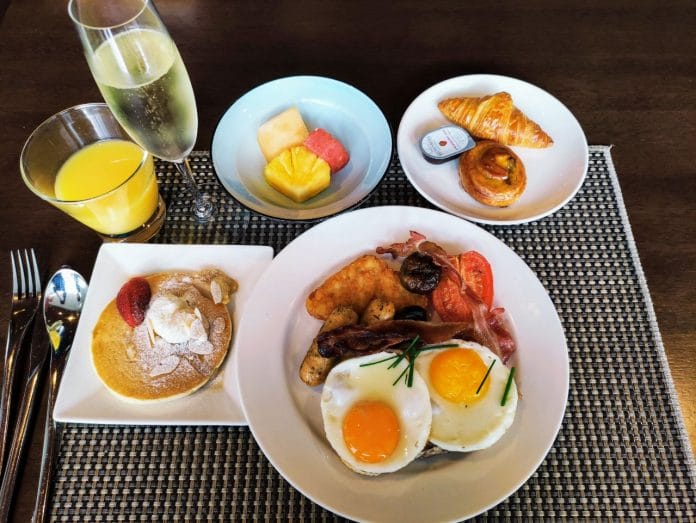 Pan Pacific champagne breakfast