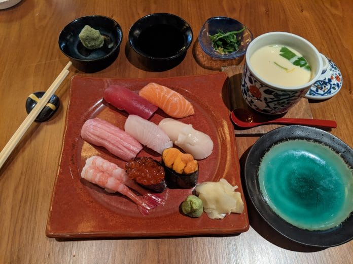 Sushi at Keyaki