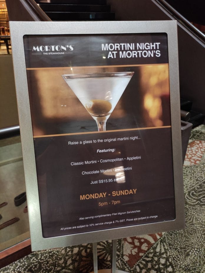 Morton's Mortini Night