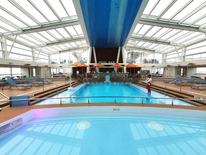 Quantum of the Seas indoor swimming pool