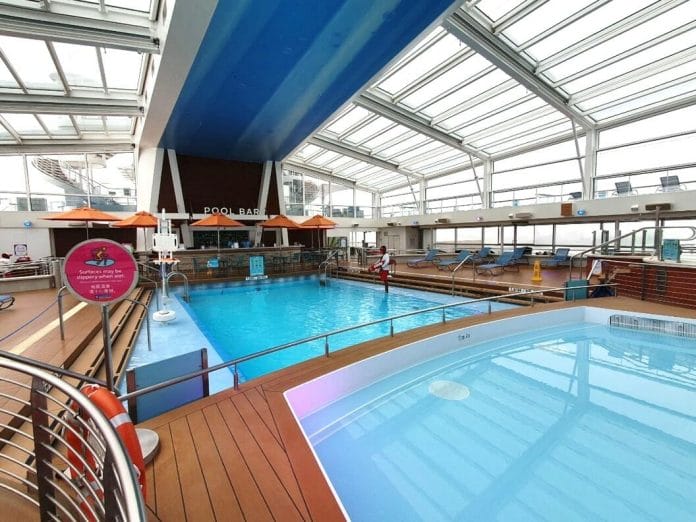 Quantum of the Seas indoor swimming pool