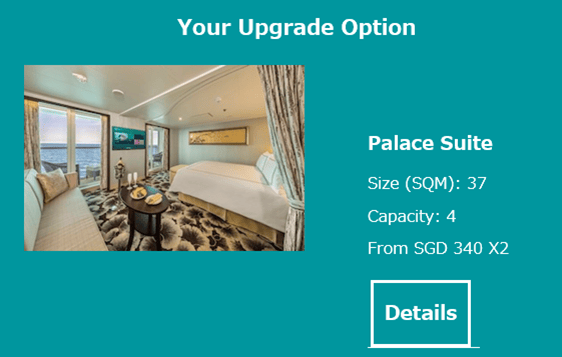 dream cruise upgrade bid