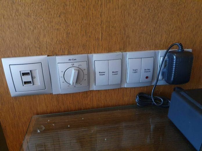 Bedside charging outlets