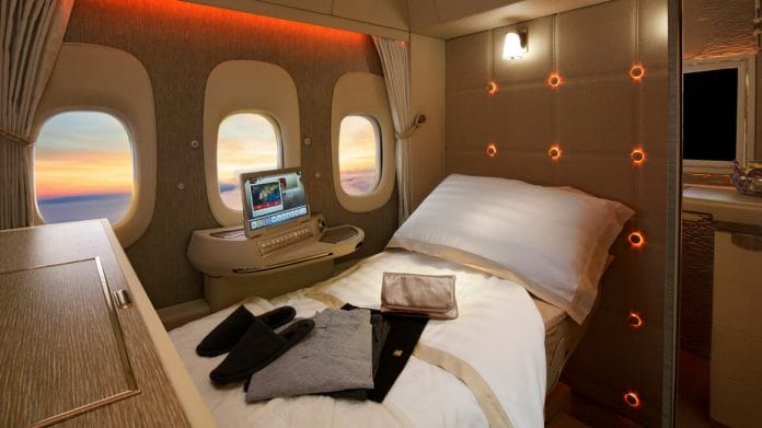 Emirates new First Class on the B77W