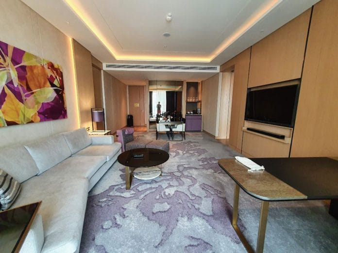 Prestige Suite living room