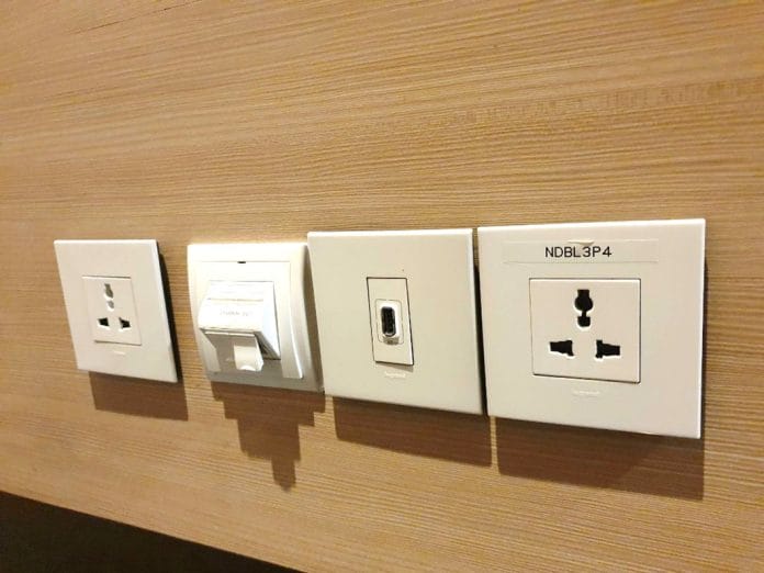 Power outlets and USB ports