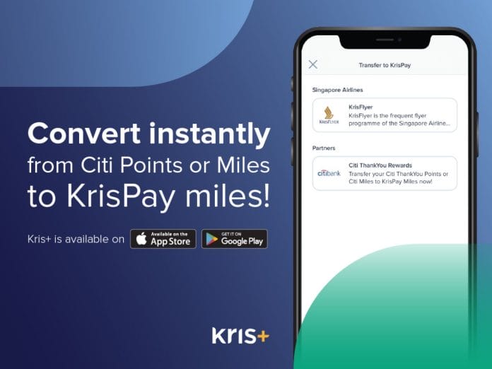 Kris+ adds instant KrisFlyer transfers from Citi credit card points