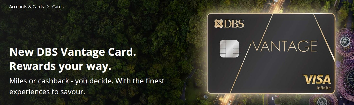 Full Details DBS Vantage Card With 80 000 Miles Sign up Bonus The 