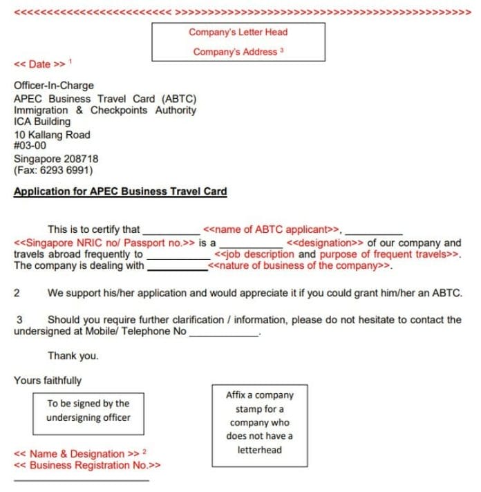 application of apec travel card