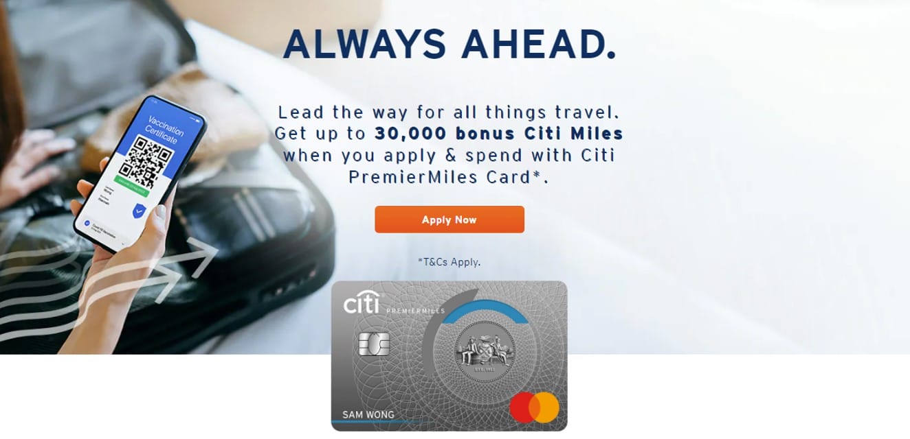 Extended Citi PremierMiles 30,000 miles signup bonus The MileLion