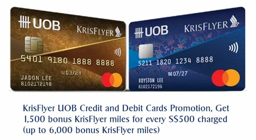 KrisFlyer UOB Credit Card offering up to 6,000 bonus miles on SIA ...