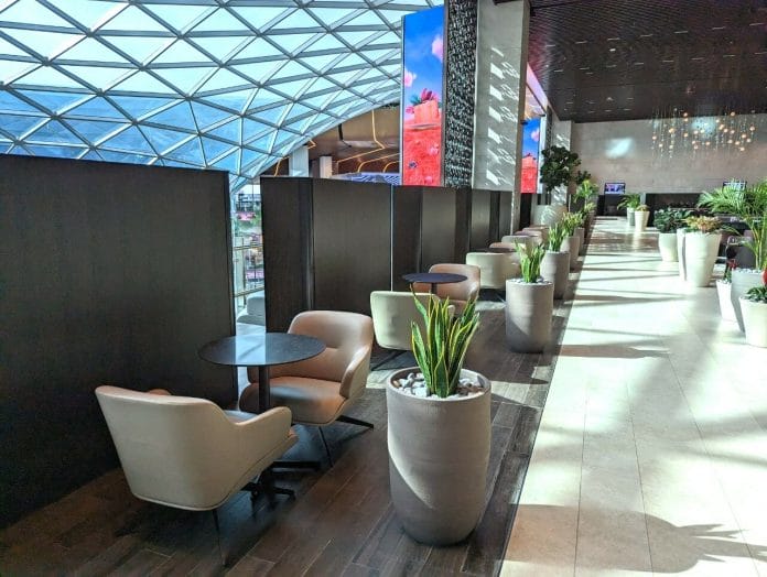 Review: Qatar Airways Al Mourjan Garden Lounge Doha - The MileLion